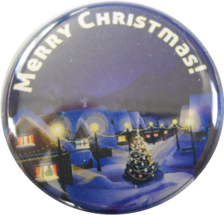 Weihnachtsdorf "Merry Christmas" Button Weihnachtsdorf "Merry Christmas" Button